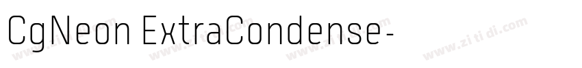 CgNeon ExtraCondense字体转换 CgNeon ExtraCondense字体转换